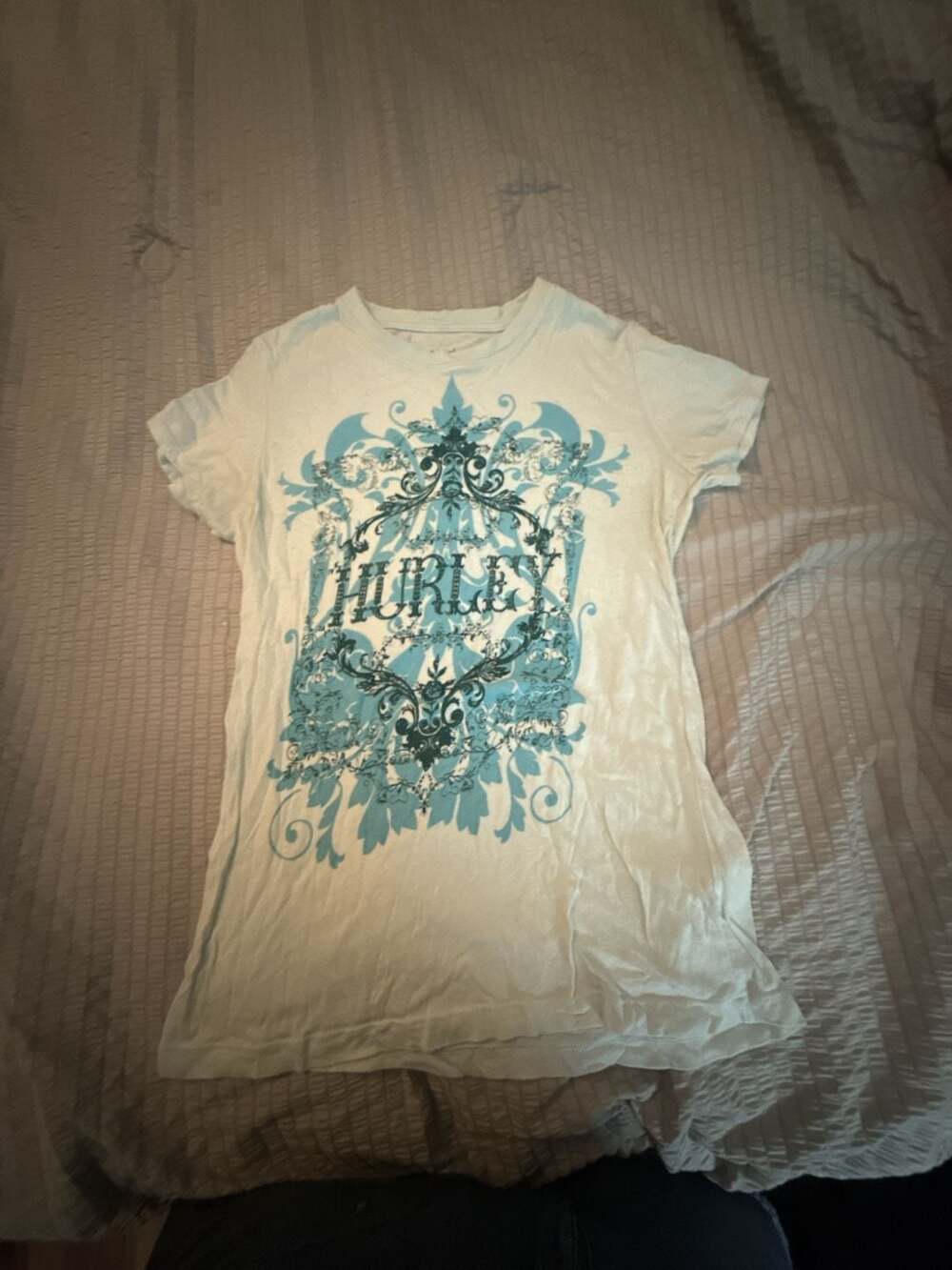Hurley Women's Graphic T-Shirt with Ornamental Logo Print